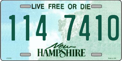 NH license plate 1147410