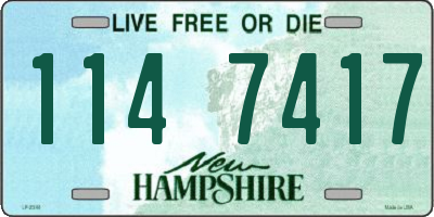 NH license plate 1147417