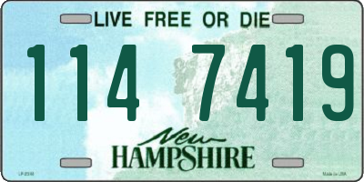 NH license plate 1147419