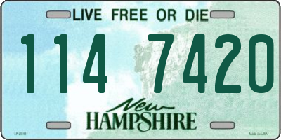NH license plate 1147420