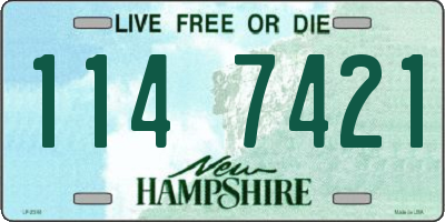 NH license plate 1147421