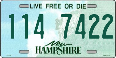 NH license plate 1147422