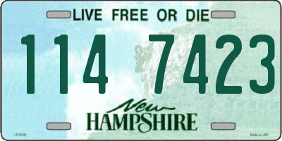 NH license plate 1147423