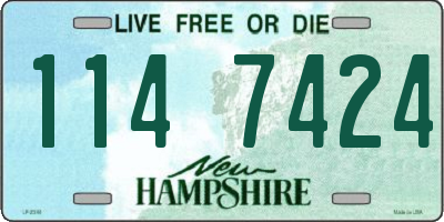 NH license plate 1147424