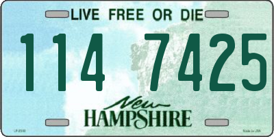 NH license plate 1147425
