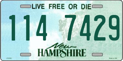 NH license plate 1147429