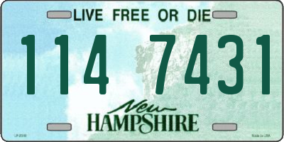 NH license plate 1147431