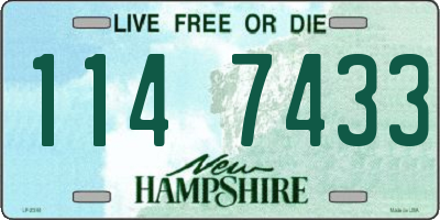 NH license plate 1147433