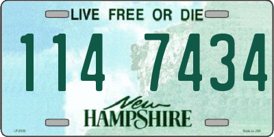 NH license plate 1147434