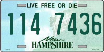 NH license plate 1147436