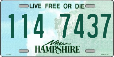 NH license plate 1147437