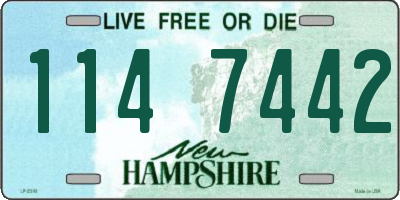 NH license plate 1147442