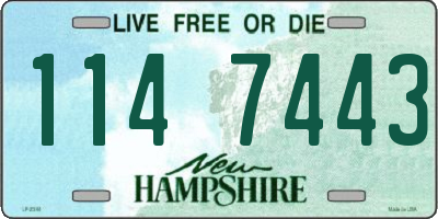 NH license plate 1147443