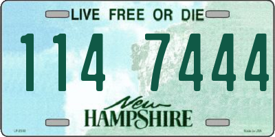 NH license plate 1147444