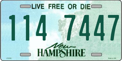 NH license plate 1147447