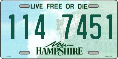 NH license plate 1147451