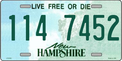 NH license plate 1147452