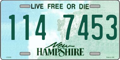NH license plate 1147453