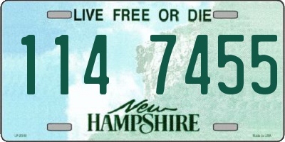 NH license plate 1147455