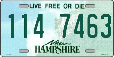 NH license plate 1147463