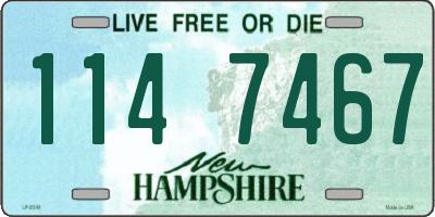 NH license plate 1147467
