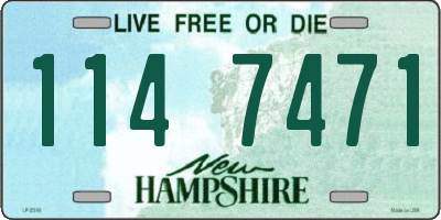 NH license plate 1147471