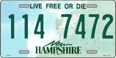 NH license plate 1147472