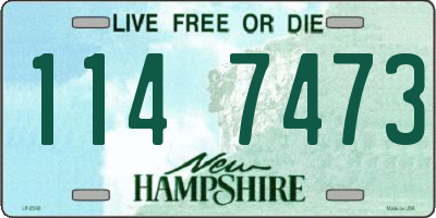 NH license plate 1147473