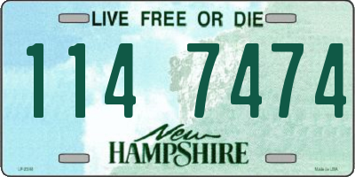 NH license plate 1147474