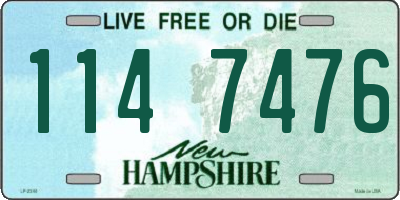 NH license plate 1147476