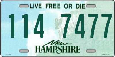 NH license plate 1147477