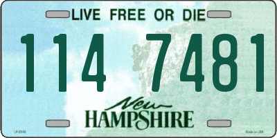 NH license plate 1147481