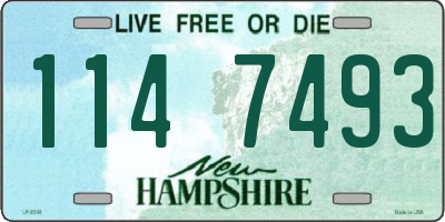 NH license plate 1147493