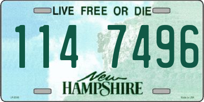 NH license plate 1147496
