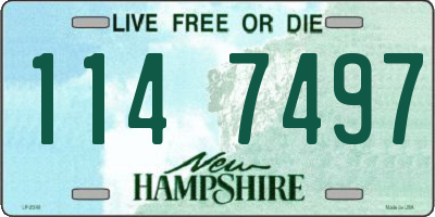 NH license plate 1147497