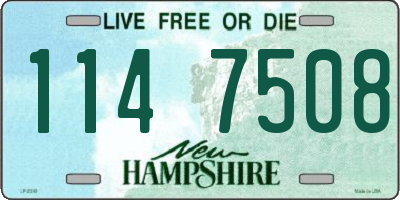 NH license plate 1147508