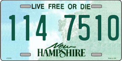NH license plate 1147510
