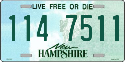 NH license plate 1147511