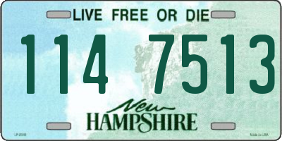 NH license plate 1147513