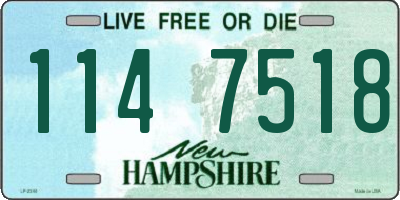 NH license plate 1147518