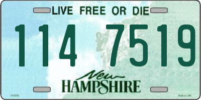 NH license plate 1147519