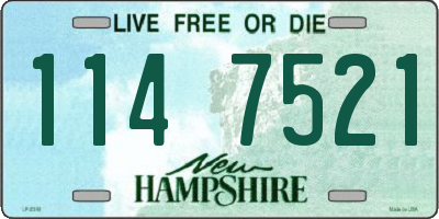 NH license plate 1147521
