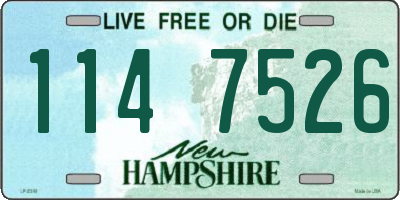 NH license plate 1147526