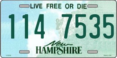 NH license plate 1147535