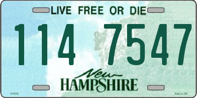NH license plate 1147547