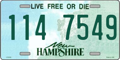 NH license plate 1147549