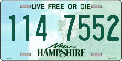 NH license plate 1147552
