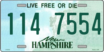 NH license plate 1147554