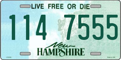 NH license plate 1147555