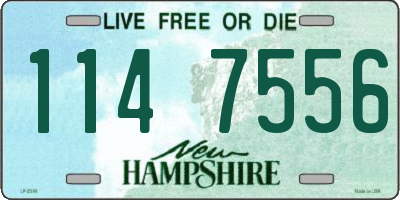 NH license plate 1147556